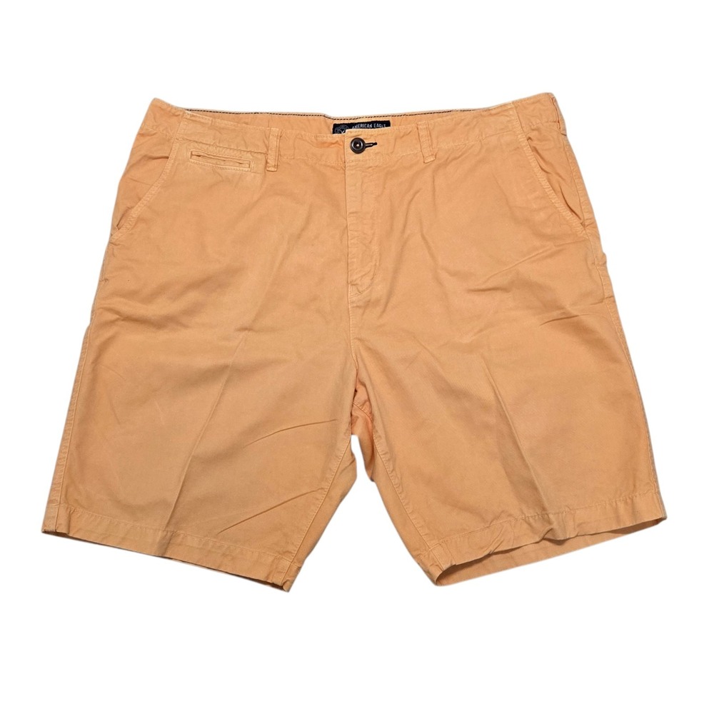 American Eagle Outfitters Classic Chino Shorts Orange Sherbet Men's 42 x 10"